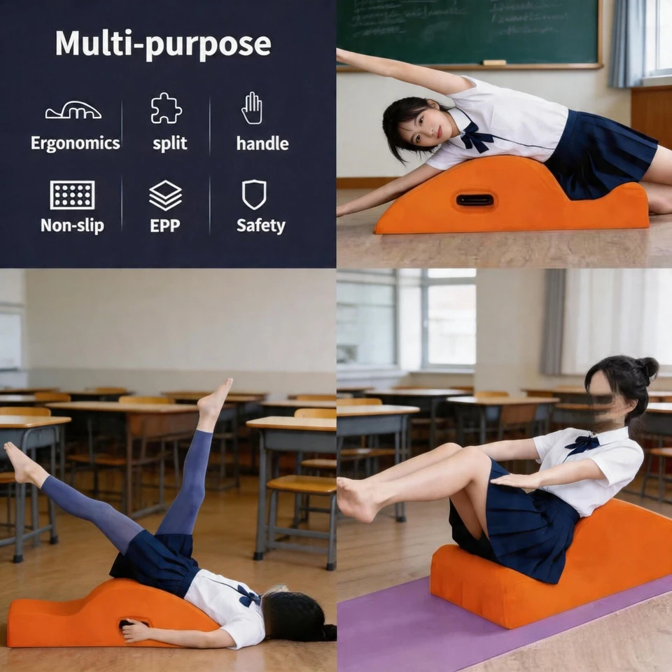 Portable Foldable Multi-function Air Sofa Inflatable Bed Chair Cushion Flocking Recliner Yoga Pilates Exercise Furniture