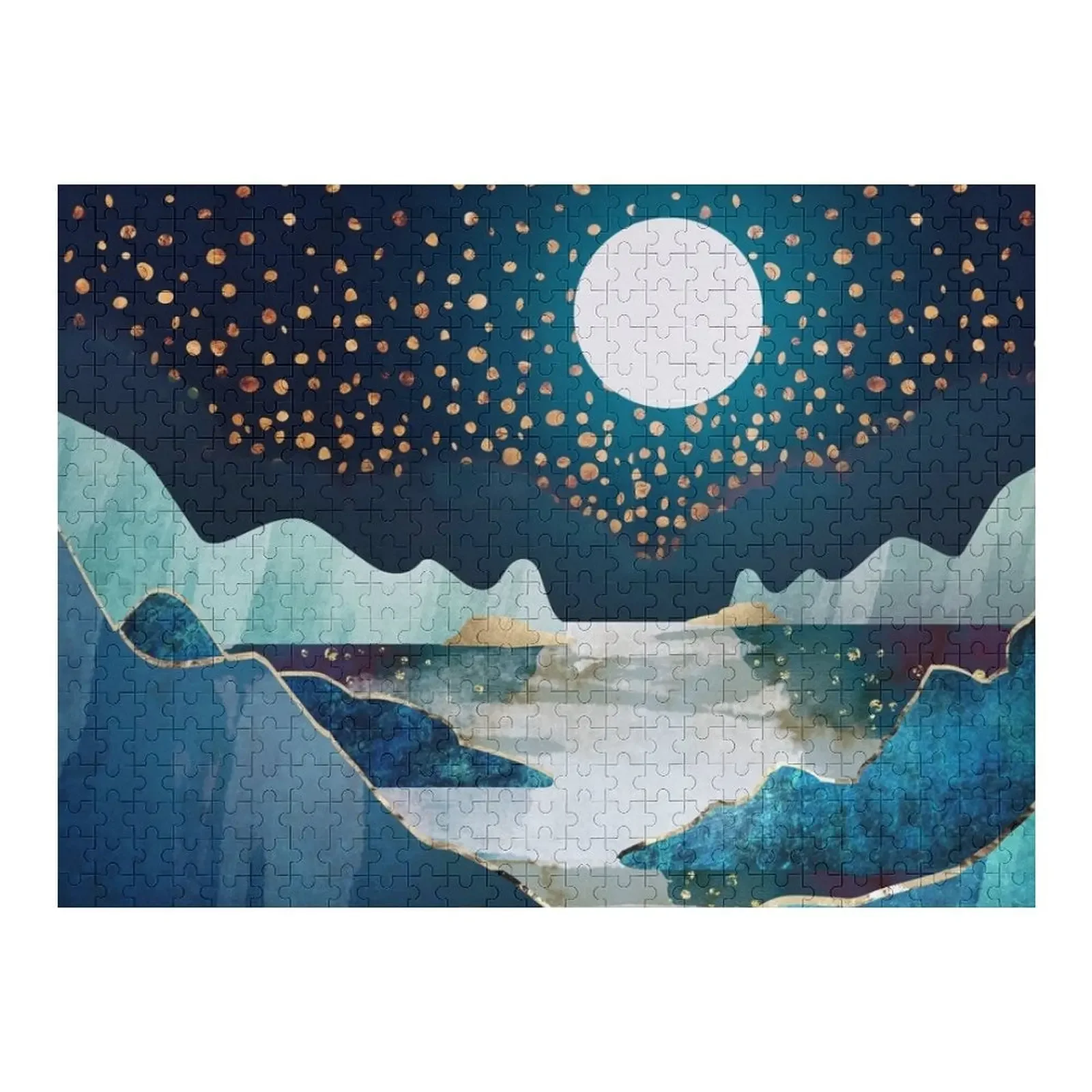 Moon Glow Jigsaw Puzzle Custom Jigsaw Personalized Gift Ideas Customized Picture Wooden Name Custom Personalized Puzzle