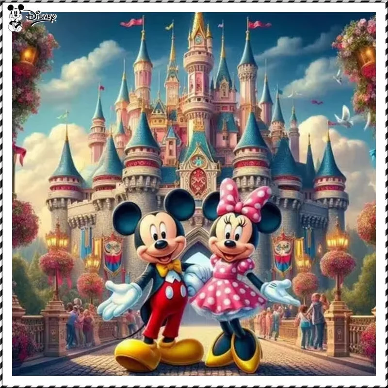 

Disney DIY Diamond Painting Castle Park Mickey Minnie Cartoon Mosaic Pictures Art Decorative Paintings