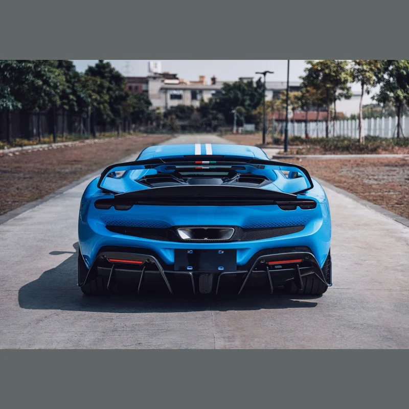 High Quality Bulk Export Dry Carbon Fiber Exterior Tuning Body Kit High Performance Precise Fitment For Ferrari 296