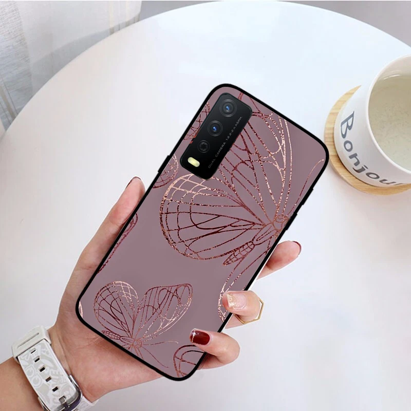 

Rose Gold Diamond Love Heart Phone Case For VIVO Y53S Y33S Y22S Y11S Y31 Y21 Y70 Y20 Y21S Y72 Y35 Y51 Y01 V23E V21 V23 V21E