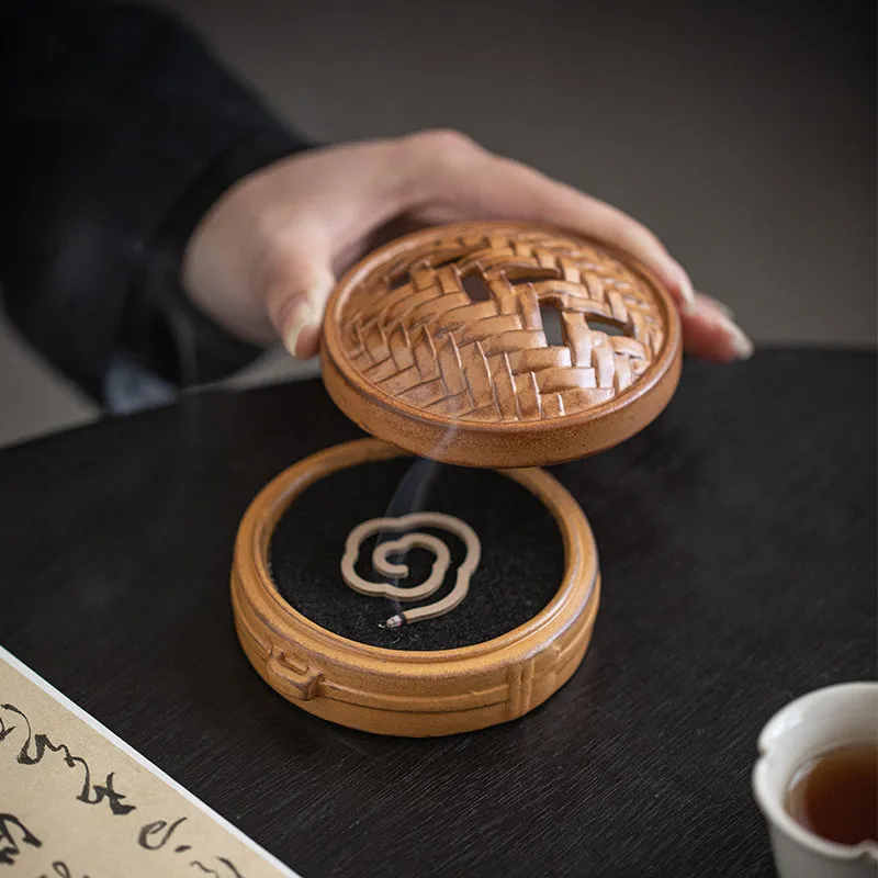 

Ceramic Steamer Plate Incense Burner Creative Xiaolongbao Incense Socket Household Tea Ceremony Is Booming