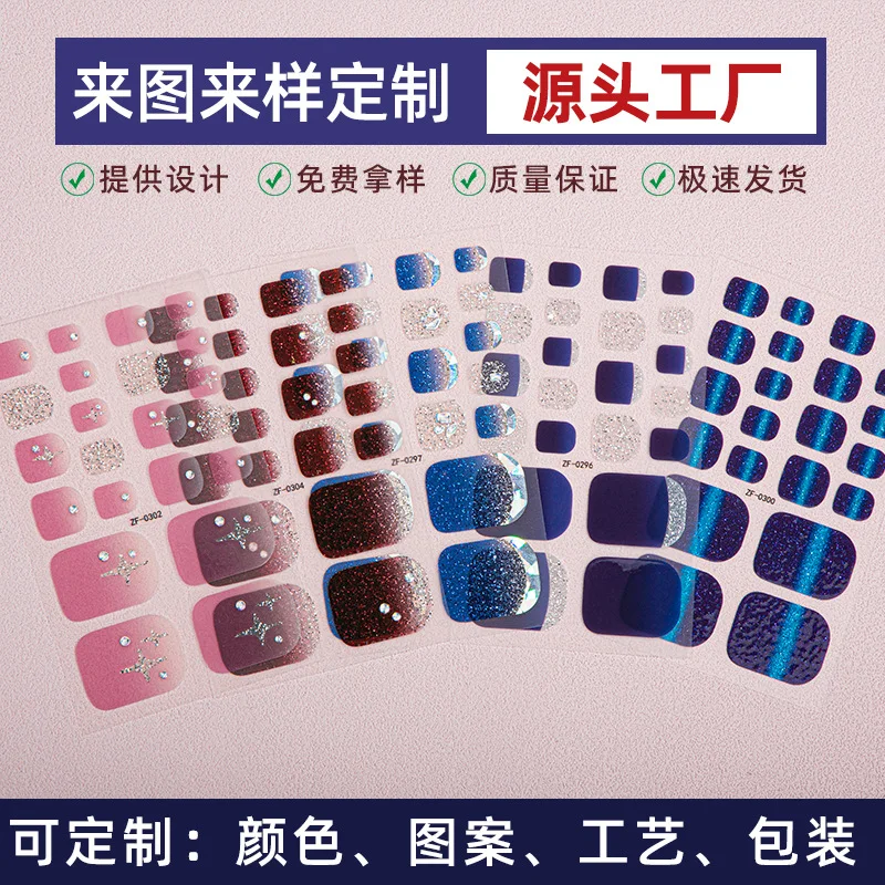 Imitacja wiertła naklejka na stopę paznokci folia olejowa paznokci naklejka na paznokcie wodoodporna stopniowa zmiana naklejka na paznokcie kocie oko naklejki na paznokcie