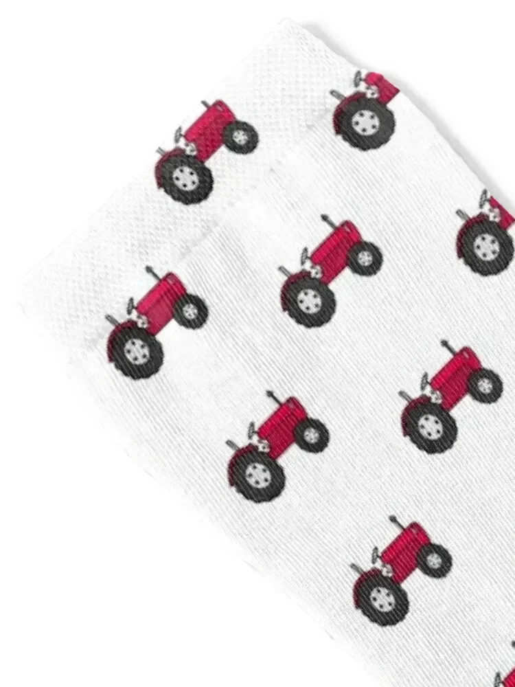 Farm Tractor Red Socks with print basketball Run set Women's Socks Men's