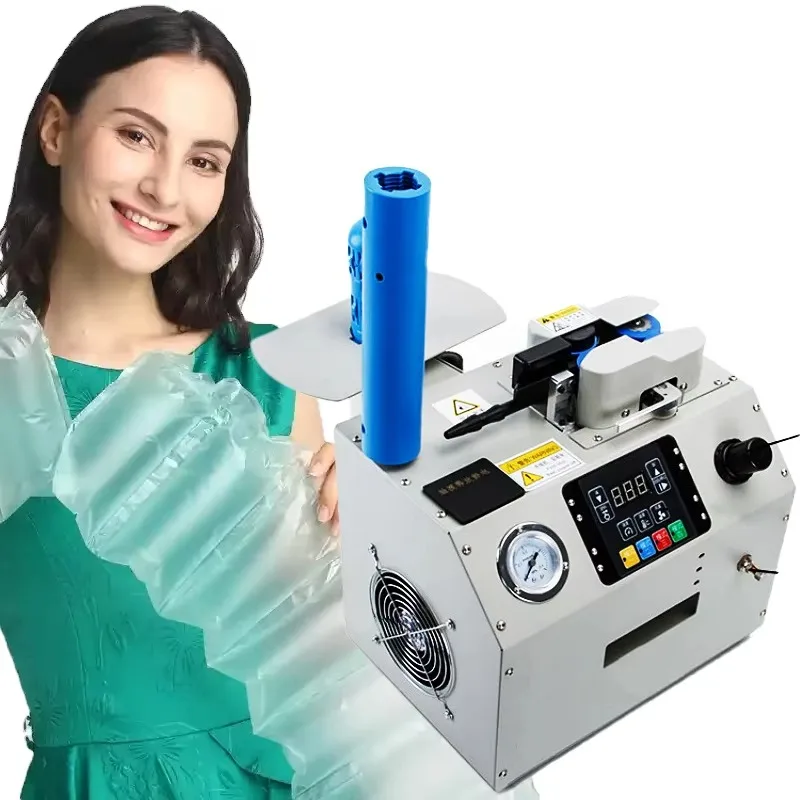 

Electric Air Cushion Machine for Packaging Beverages Chemicls Apparels Commodities-Easy to Operate for Films Bags Pouches