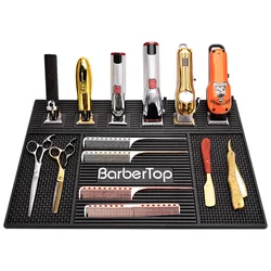 Barbershop Magnetic Hairdressing Tools Storage Mat Soft Rubber Antiskid Waterproof Pad Pro Barbershop Clippers Scissors Tool Mat