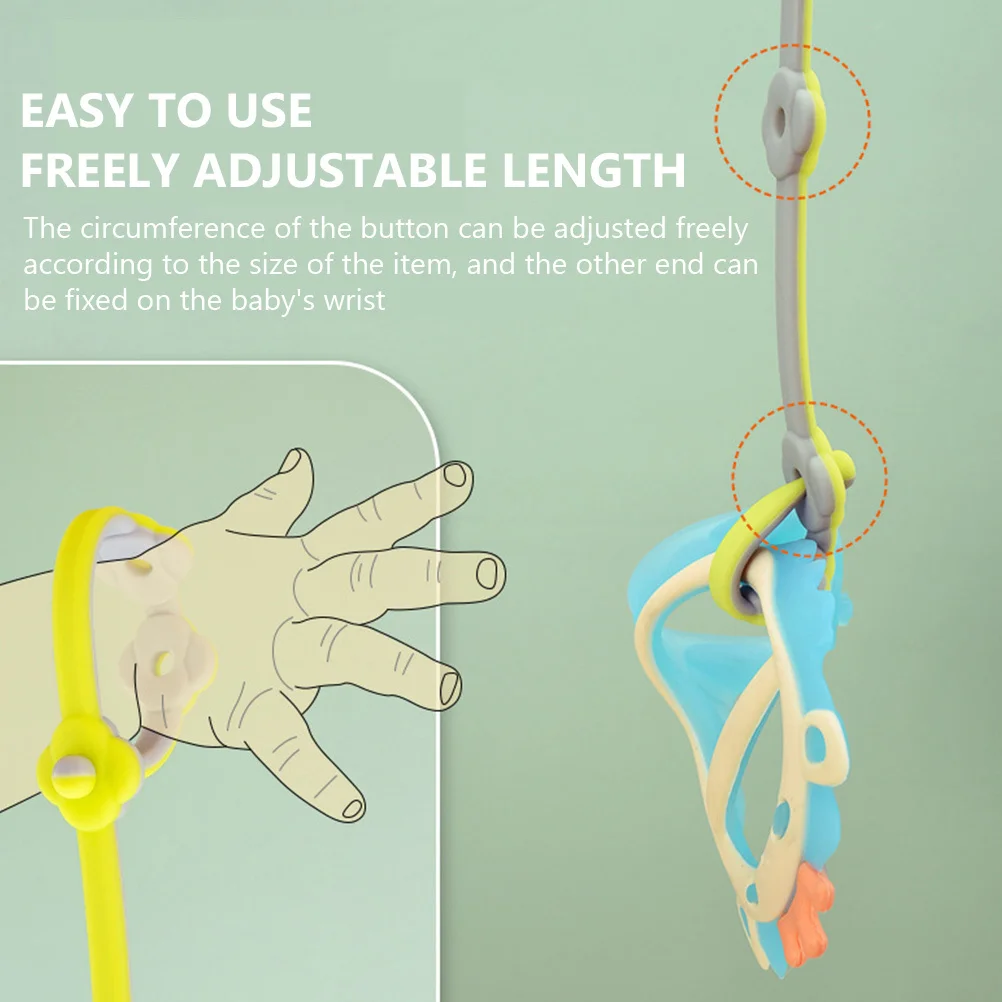 2 قطعة مكافحة خسر مشابك مصاصة للرضع سيليكون زجاجة الطفل الأشرطة خفيفة الوزن حزام الأمان ل اللهايات التسنين المهديء سيليكون