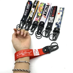 JDM Key Tag Racing Car Motorcycle Keychain Ring Car Lanyard Key Strap Car Accessories For Toyota Honda Mitsubishi Keychain