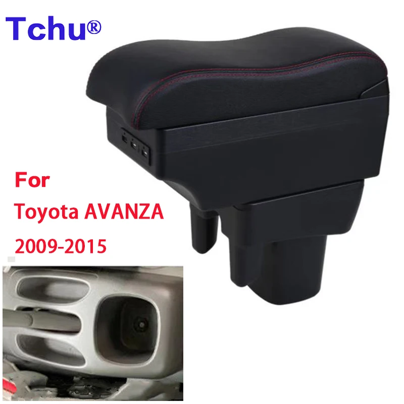 For Toyota Avanza Armrest 2009-2015 For TOYOTA AVANZA Armrest box Modification Parts Add Storage Box Car Accessories USB