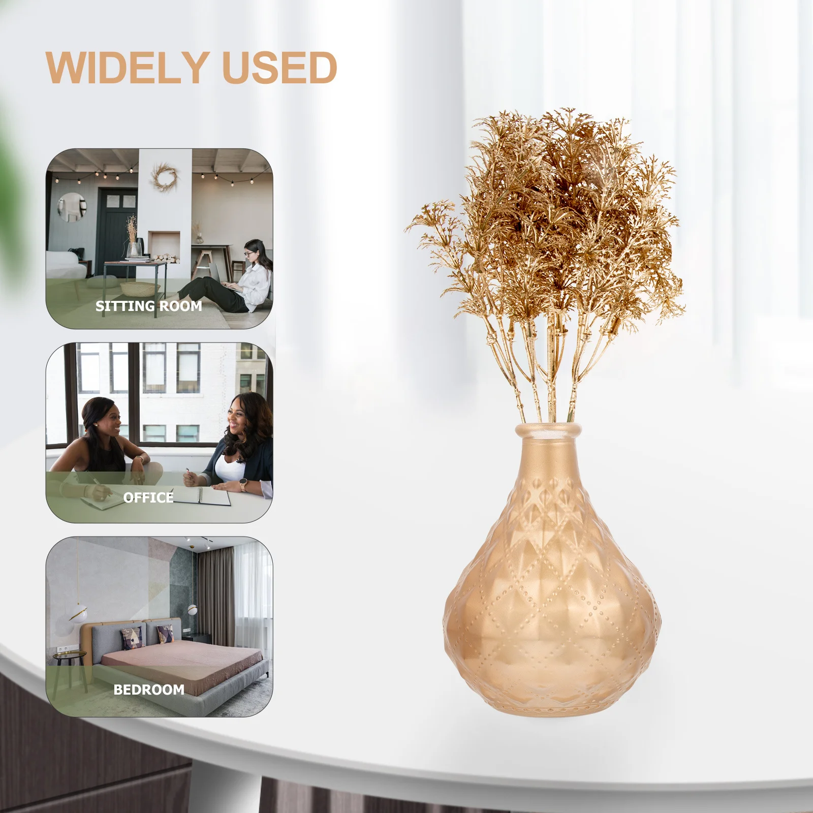 

12 Pcs Decoration Christmas Decorations Outdoor Artificial Glitter Pine Twigs Flowers Wreath Wreaths