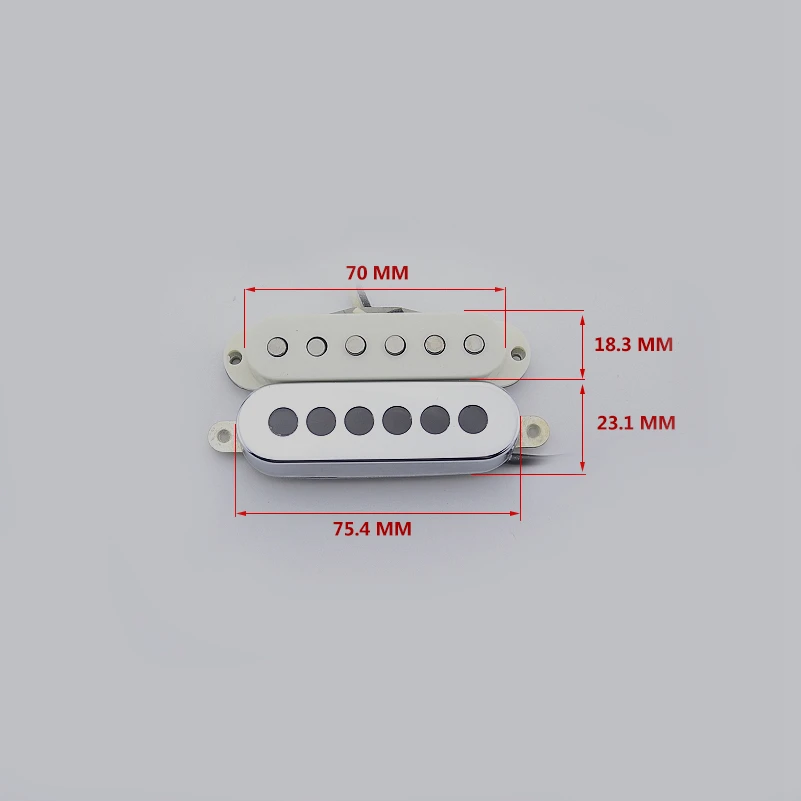 1 Set ( 3 Pieces ) Tri-sonic Single Alnico Pickups For Electric Guitar