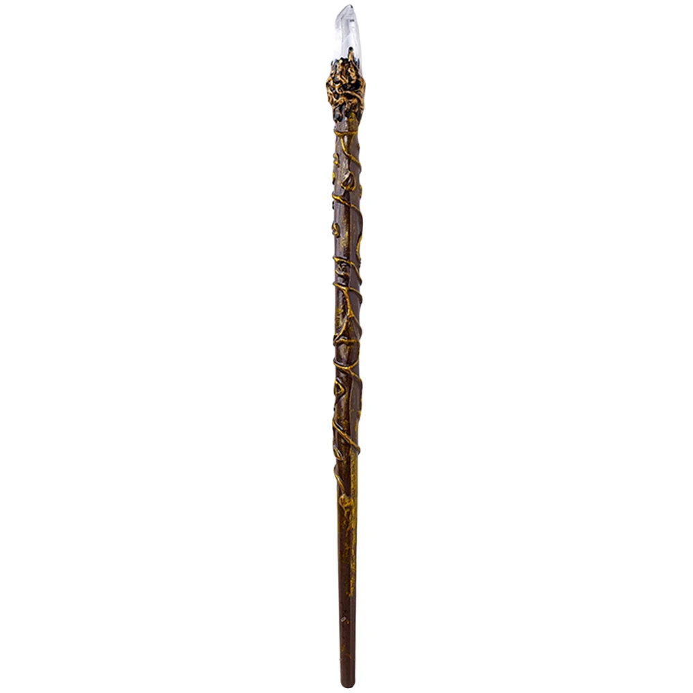 Natural Crystal Handmade Jewelry Magic Stick Witch Princess Cosplay Props Fairy Wand Halloween Gift Ritual Tool Altar Decoration
