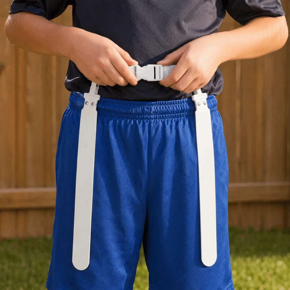 3pcs PVC Flag Football Belt Adjustable PP Tear Away Belt Easy Tear Away Single Size Adjustable Flag Football Belt Training Games