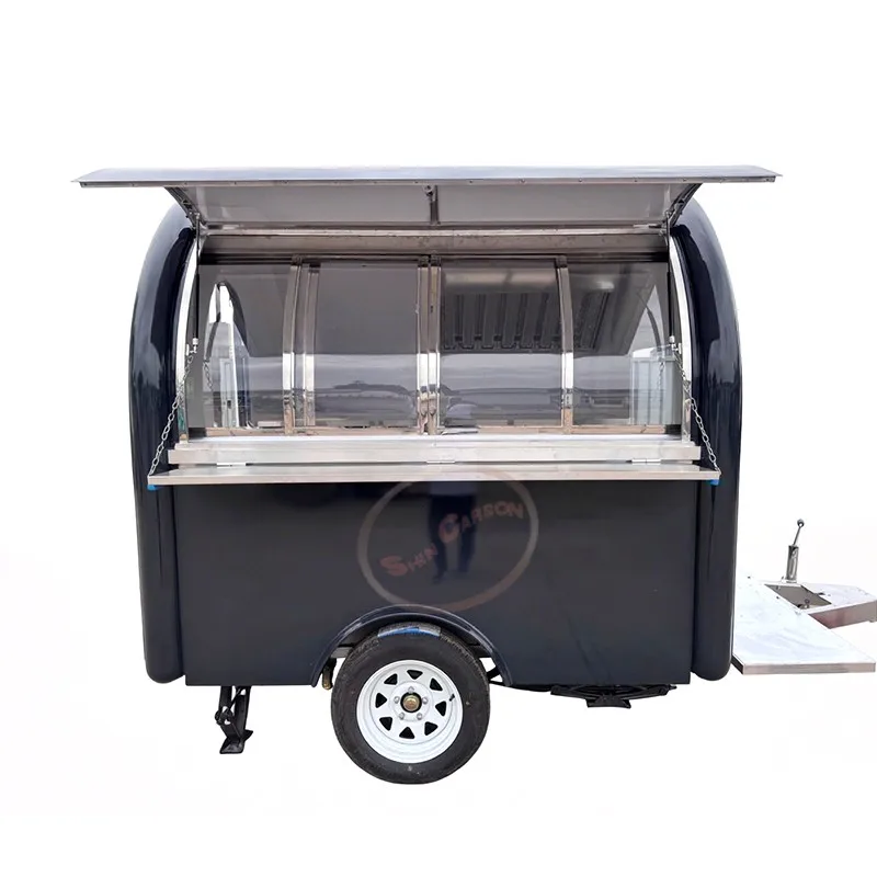 

Small Food Trailer Cart for Snack Business Ice Cream Or Coffee Food Truck Mobile Kitchen for Business Use