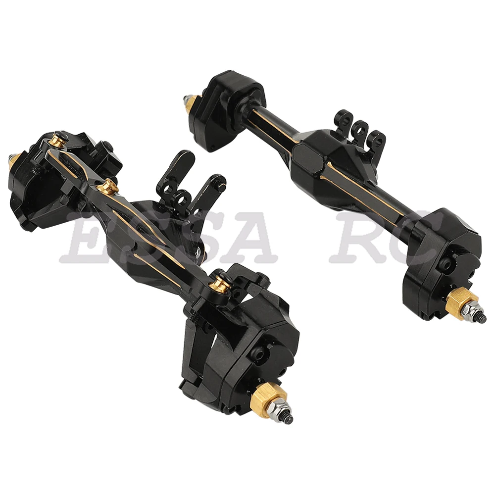 Brass & Aluminum TRX4-M Complete Front Rear Portal Axles with Steel Gears for 1/18 RC Crawler TRX4M TRX4-M Metal Upgrade Parts