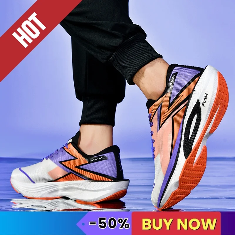 

Sports Running Shoes Men Sneakers Marathon Breathable Comfortable Women Nonskid Athletic Fitness Outdoor Sneakers AirCushion