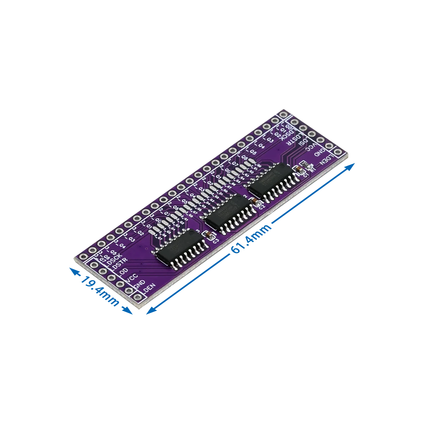 Microcontroller Serial to Parallel Pin IO Expansion Module 74HC595 Output Port Expansion 3 to 24pin LED control