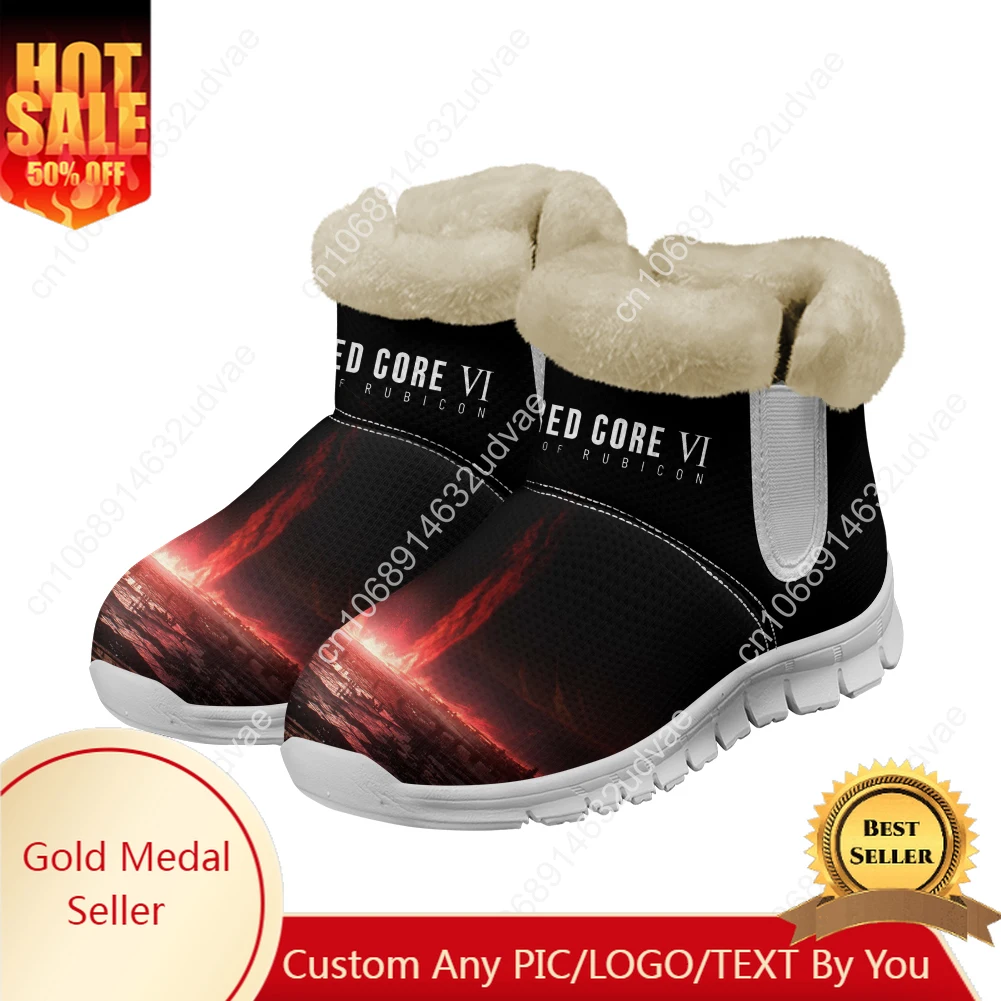 

Armored Core VI Fires of Rubicon Snow Boots Mens Womens Teenager Shoes Keep Warm Casual Lightweight Sports Custom Sneakers