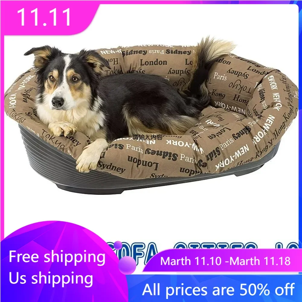 Cushion for Dog and cat Bed Sofa' Cushion 12 Padded Spare Cover for pet Bed, Soft Cotton Washable, Adjustable with Elastic Cord,