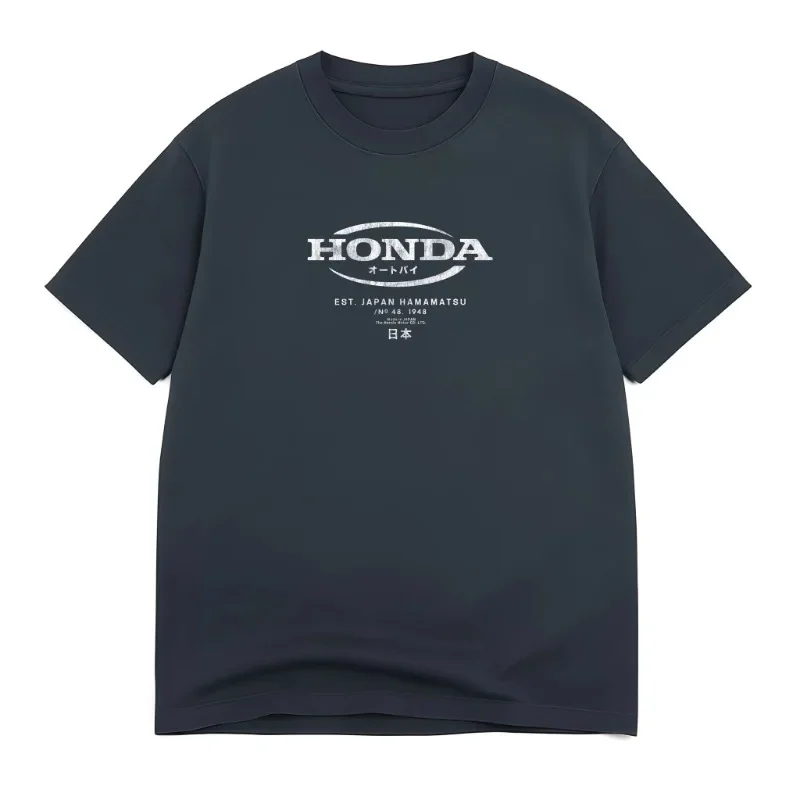 

Honda Men's and Women's T-shirts Summer New Car Motorcycle Modified Riding Off-road Racing Enthusiasts Work Short Sleeves