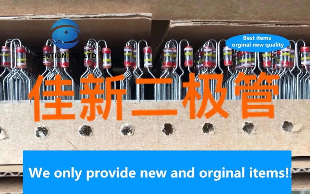 30PCS 100% New original KSA-201-MR original imported 200V glass package lightning protection discharge tube silk screen red ring