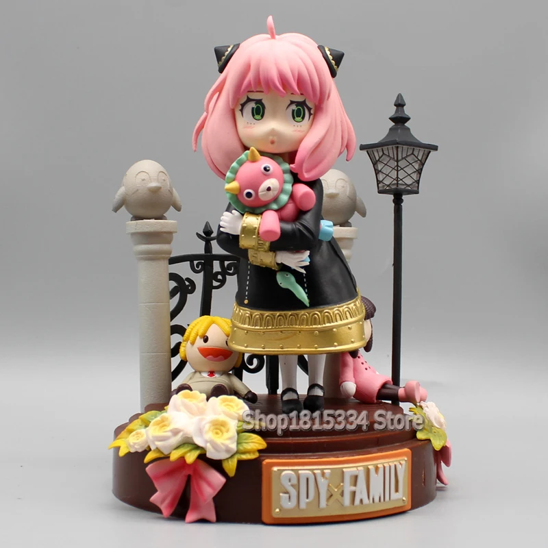 19cm SPY×FAMILY Figures Anya Forger Action Figures Will Light PVC Changeable Faces Anime Collection Model Toys Gifts