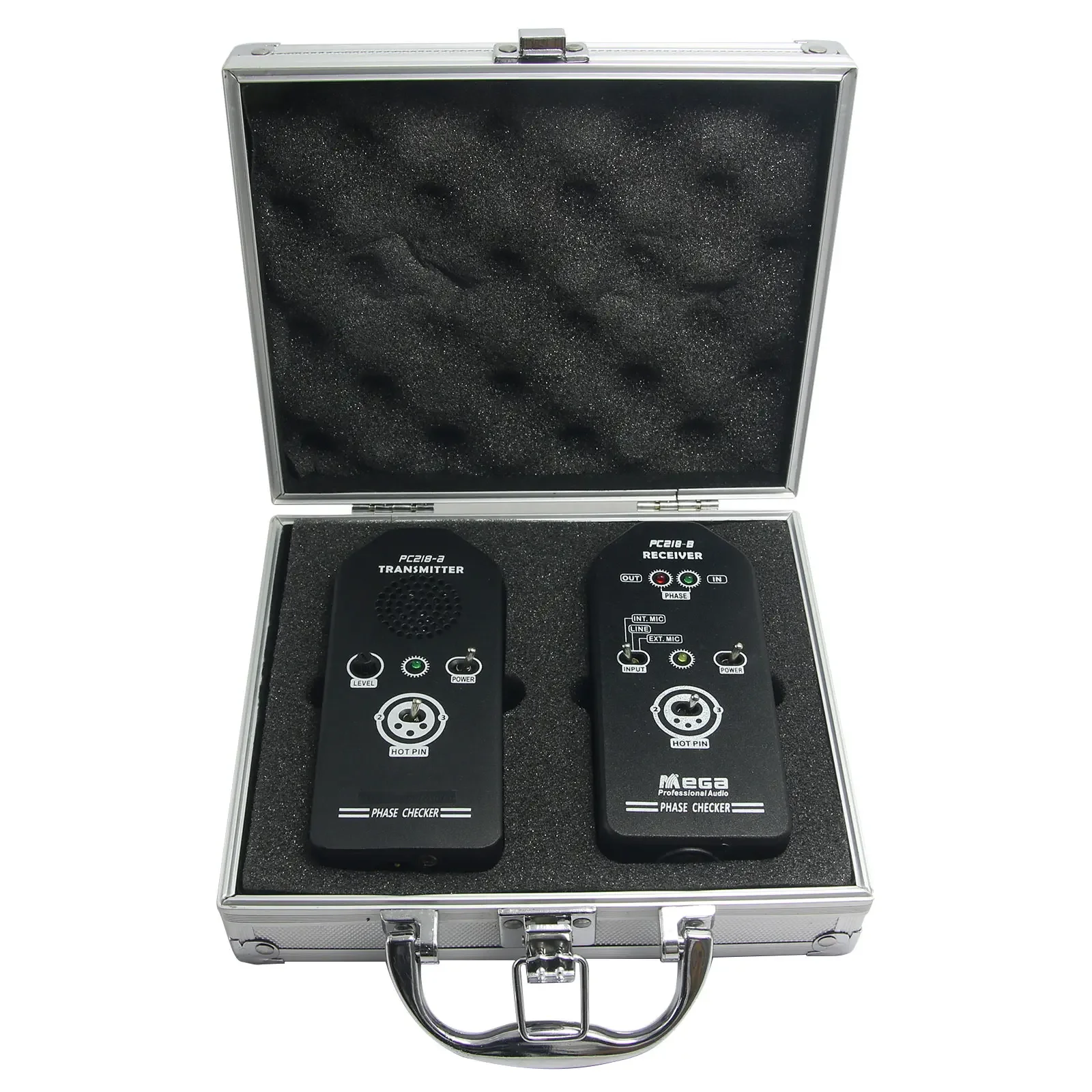 2026 PC218 Aluminum Alloy Shell Phase Polarity Tester Checker Audio Speaker Microphone Sound Phase Testing Detector