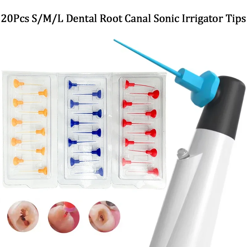 

20Pcs Dentistry Sonic Irrigator Tips For Dental Instrument Root Canal Sonic Irrigator Endodontic Tools