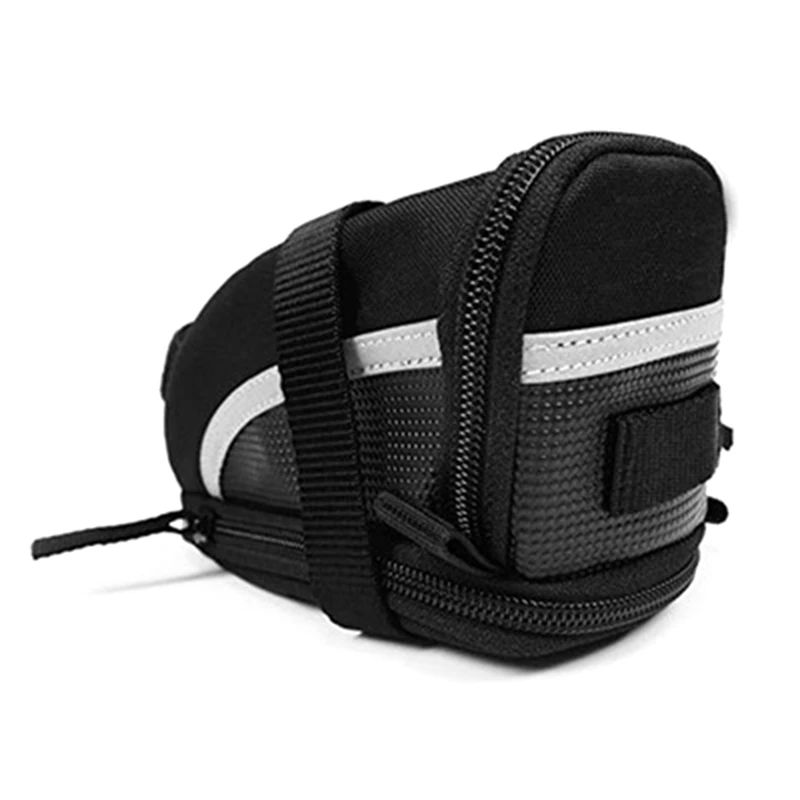 

Bike Saddle Bag - Reflective, Waterproof Strap-On Seat Bag For Cycling Essentials, Bike Seat Storage