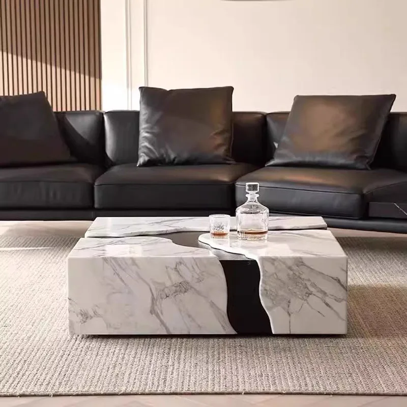 

Modern Luxury Coffee Table Marble Unique Eclectic Glam Coffee Table Living Room Italian Table Basse Pour Salon Home Furniture