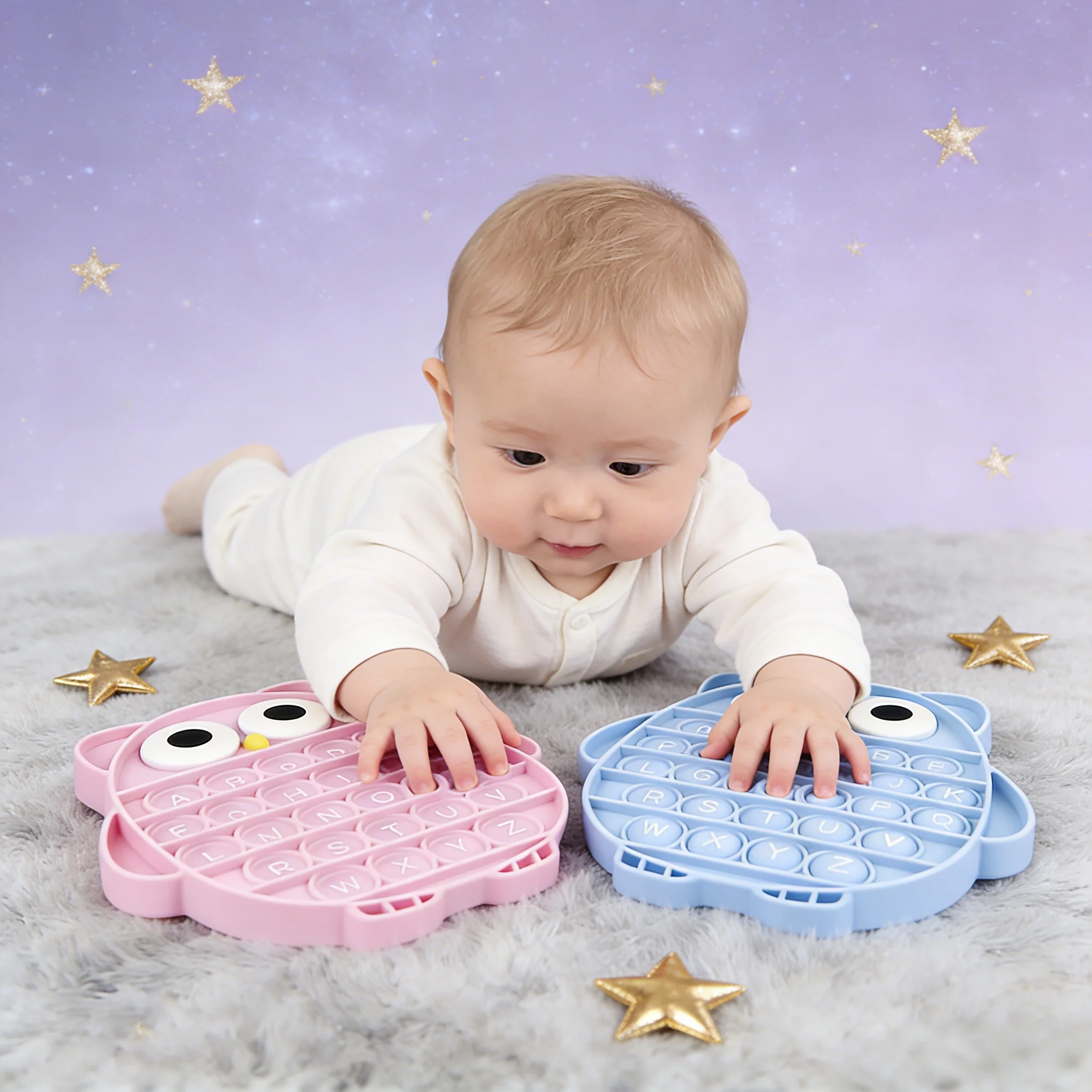 

Pop Push Bubble Fidget Toys пищевой силикон для детей, антистрессовые сенсорные интерактивные игрушки для младенцев, детей и взрослых