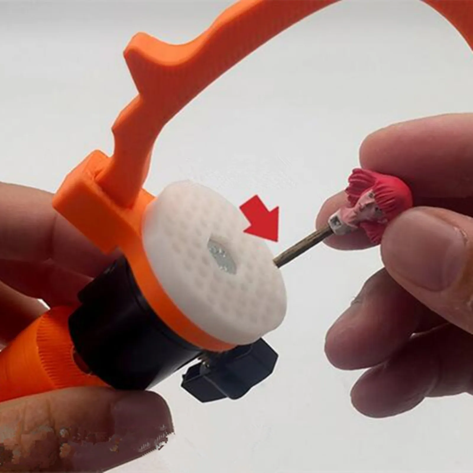 Manija de pintura con rotación de 360 grados, modelo a escala estable, herramientas de pintura para ensamblaje de modelos a escala, figuras de modelos en miniatura