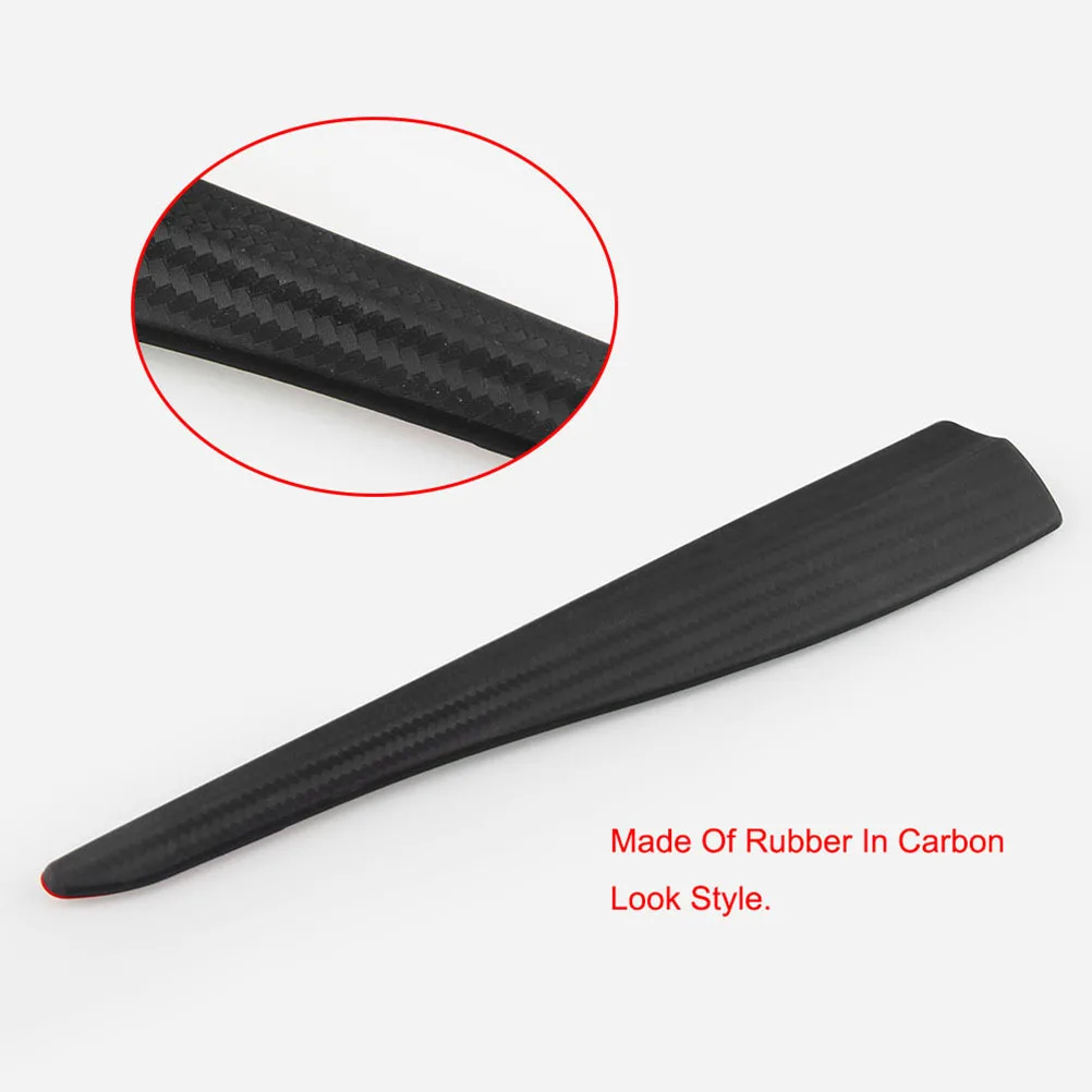 

2pcs 28Cm Carbon Fiber Car Anti-Scratch Bumper Protector Pvc Guard Strip Scratch Proof Auto Body Decoration For All Vehicles