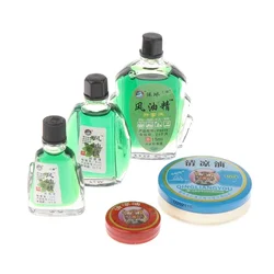 Chinese Cooling Oil Tiger Balm Refreshing Oil for Headache Mosquito Repellent Dizziness Pain Abdominal Medicated Oil Rheumatism