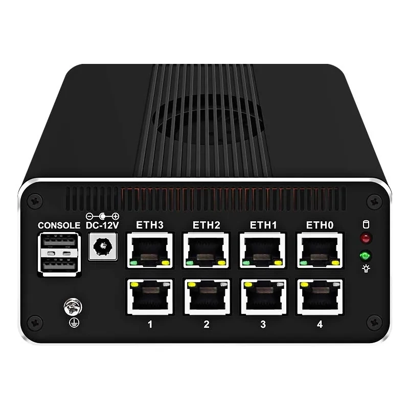 Imagem -02 - Topton-mini pc Firewall Appliance Servidor Proxeon 12th Gen 2x10g Sfp Intel I3-n305 N200 N100 4x I226-v Ddr5 Nvme Soft Router