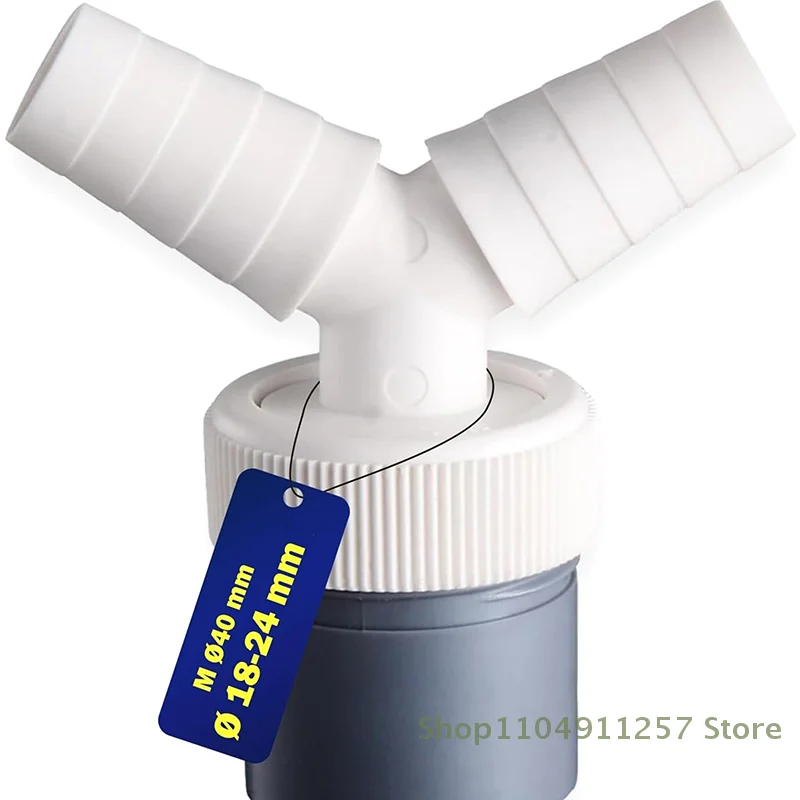 Dishwasher Washing Machine Drain Adapter Three-way Two-in-one Connector Converter Drain Extension Hose Connector