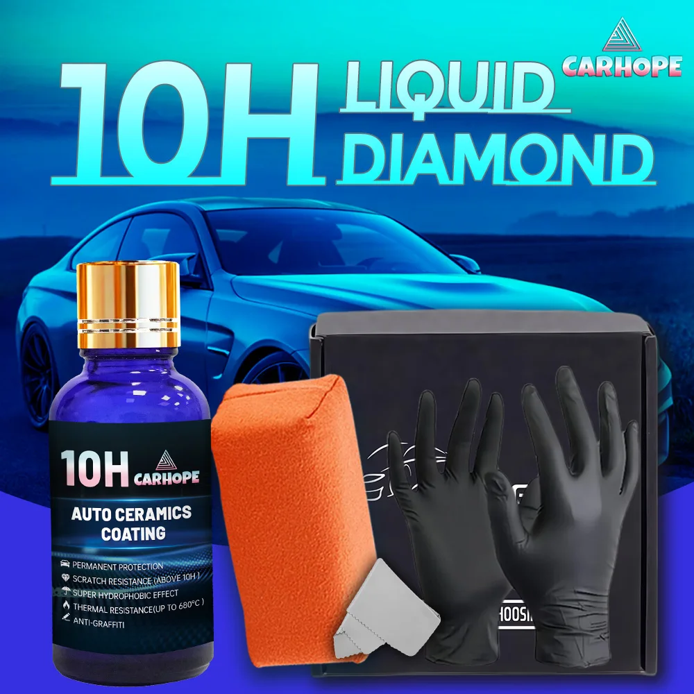 

CARHOPE 10H Нано-керамический комплект автомобильного покрытия, покрытие керамического автомобильного пластика, восстановление автомобильного покрытия, 30 мл, в комплект входят инструменты