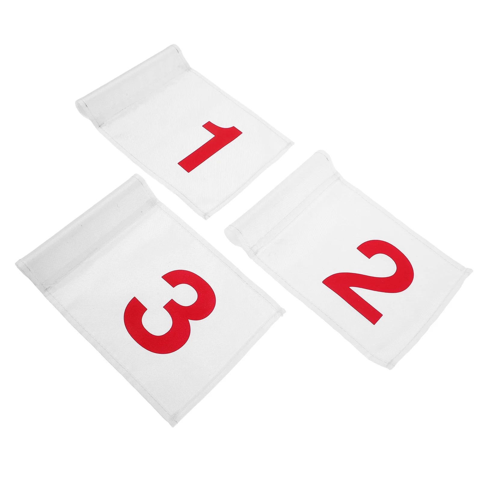 

3Pcs Mini Golf Flags Nylon 8.65x6.29 Inch Numbered Yard Flags for Putting Golf Training Practice Aid