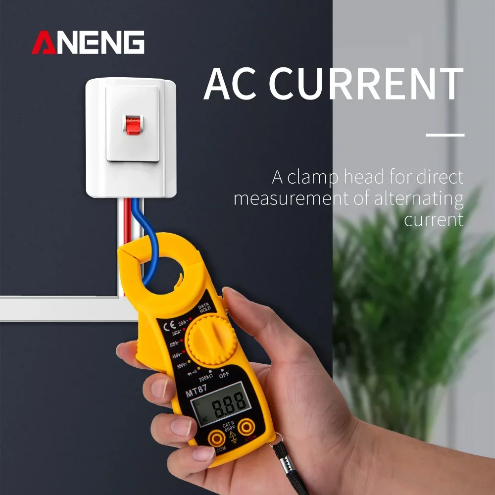 ANENG MT87 Digitale Clamp Multimeter 1999 Zählt AC Amp Amperemeter Voltmeter NCV Ohm Hohe Präzision Tester Profesional Meter test