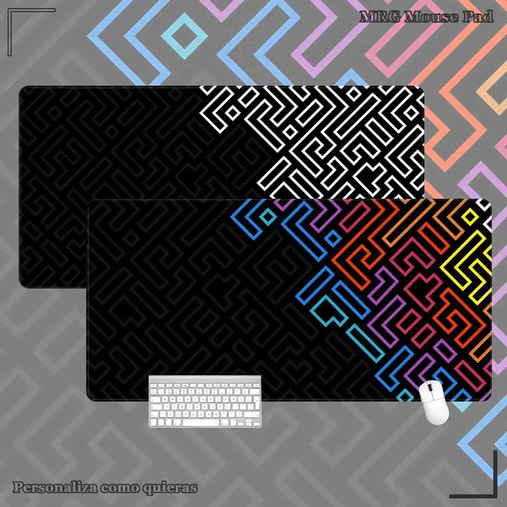 Computer-Mauspad, Mauspad, 90 x 40, Teppich für Maus, ästhetische Schreibtischunterlage, geometrische Kunst, Mauspad, Tischunterlage für Schreibtisch, Mauspad