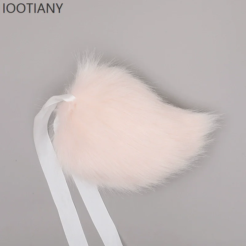 IOOTIANY Anime mignon fourrure queue de lapin Lolita Jk fille bande dessinée exposition bête queue fête habiller Cosplay queue accessoires accessoires