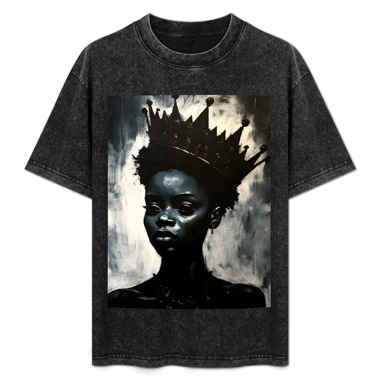 

Queenly Aura - Royalty-Black Queen T-Shirt custom t shirt designer shirts football t shirt clothes for men