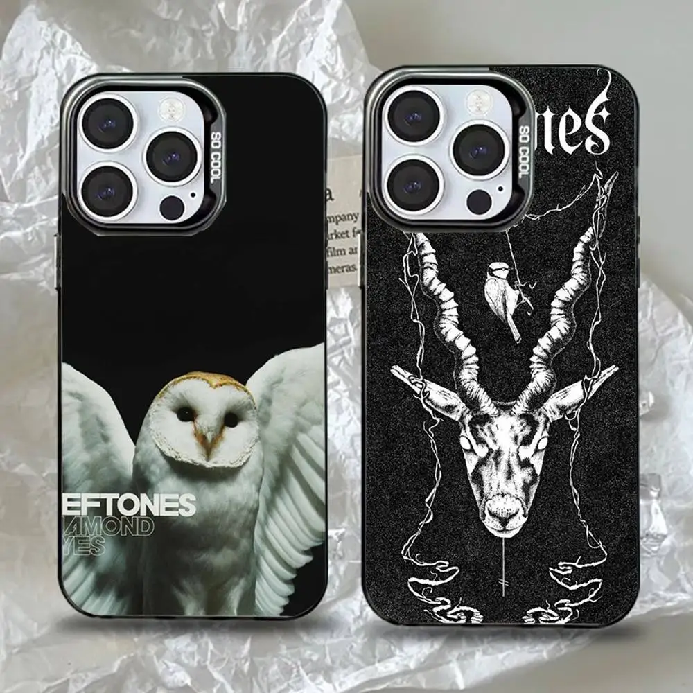 

Band D-Deftones Phone Case For iPhone 16,15,14,13,12,11,Pro,Max,Plus,Mini,XS,SE Anti Fall Black Matte Hard Bumper