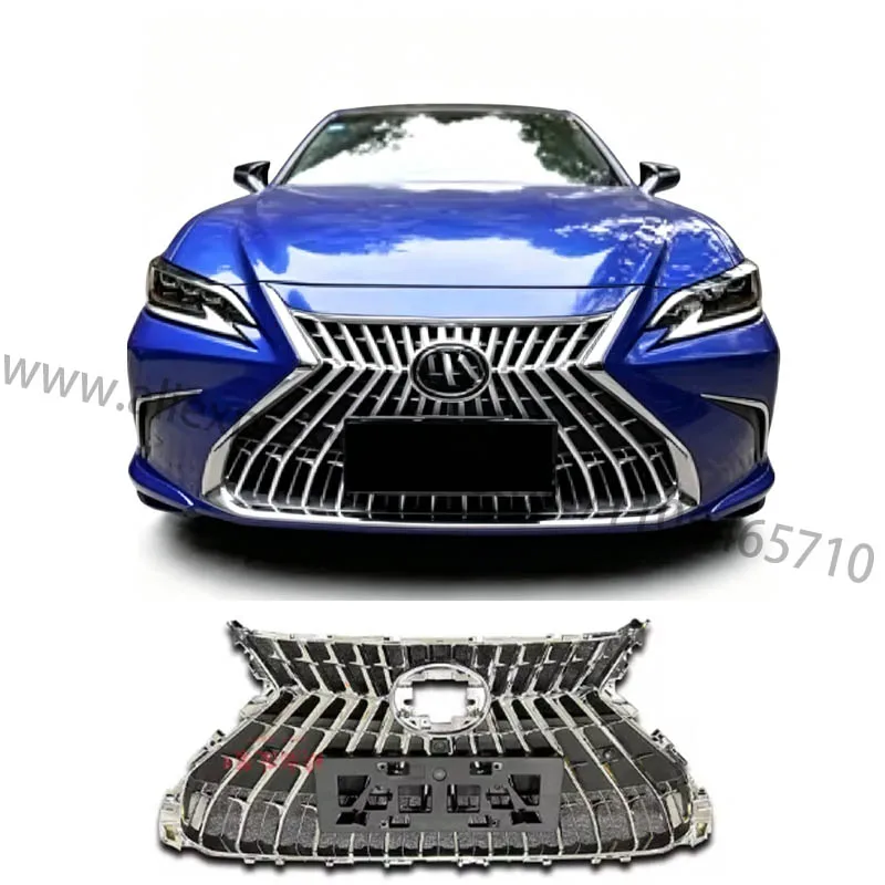For 2018-2023 Lexus ES200 ES260 ES300, Upgraded Chrome Grille, Silver Grille, Radiator Guard Body Kit