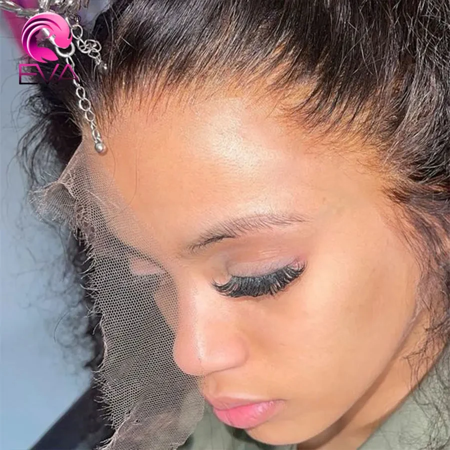 Eva 13x6 13x4 HD Lace Frontal Closure Invisible HD Lace Melt Skins Human Hair HD Frontal Only 5x5 6x6 7x7 HD Lace Closure Only