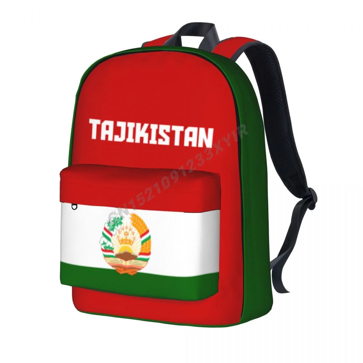 

Unisex Backpack Tajikistan Flag Stitch Schoolbag Messenger Bag Case Laptop Travel Bag Mochila Gift