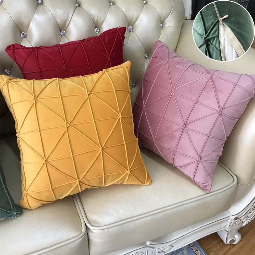 

1pc Nordic Solid Color Sofa Cushion Cover Waist Pillow Sofa Cushion Pillowcase for Couch Bedroom Sofa Farmhouse Toallas Decorate