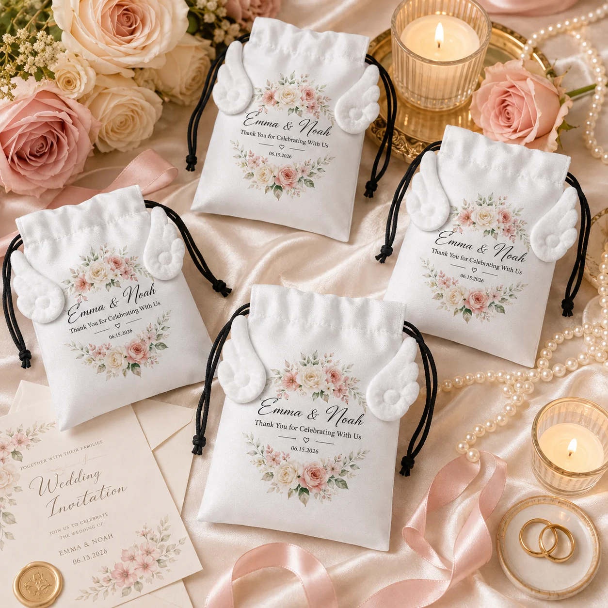 Christmas Throw Blanket - Bolsa Personalizada com Cordão em Forma