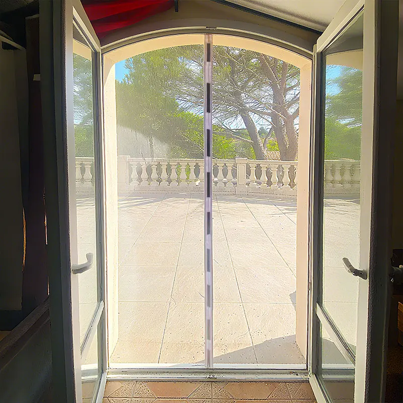 Arched Door Screen Window Mosquito Net Magnetic Curved Round Customized Fly Insect Mesh Invisible Fiberglass Anti Insect Mesh