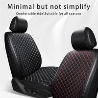 Universal Leather Car Seat Covers Set Four Seasons Front Rear Seat Protector Car Seat Cushion Pad Mat Auto Interior Accessories